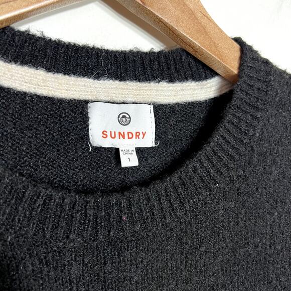 Sundry Black Crew Neck Sweater - Picture 2 of 5